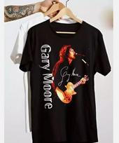 Retas Gary Moore dainininko marškinėlis Dydis S-4XL Juoda medvilnė L