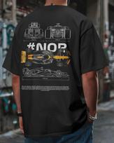 Lando Norris gerbėjų meno marškinėliai F1 McLaren Racing grafiniai unisex marškinėliai 3XL