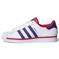 Adidas Superstar Balti Violetiniai Raudoni Sportbačiai FV4189 44