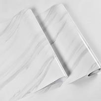 Modernūs marmuriniai lipdukų tipo tapetai - Vandeniui atsparus PVC lipnus vinilas virtuvės, vonios, spintelių, sienų dekoravimui - Pasidaryk pats namų dekoras 60cm x 100cm