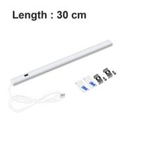 5 V USB LED standžiosios juostelės stalinė lempa rankų šlavimo judesio jutiklis LED šviesa 30/40/50 cm Didelio ryškumo spinta spinta miegamojo virtuvės šviesai 30CM balta