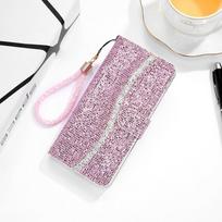 Piniginės odinis dėklas, skirtas Samsung Galaxy A12 A13 A22 A32 A50 A51 A52 A53 A70 A71 A72 A73 S22 Ultra S22 Plus S21 FE S20 FE S10 Plus Galaxy A12 rožinė