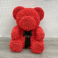 Rose Bear Amžina gėlė Bear PE burbulas Gėlė Meškiukas Boksas Laikymas Meškiukas Tinklas Raudona Rožė 25CM