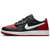 Air Jordan 1 Low Flyease GS Alternate Bred Toe Kids Sneakers Black White Gym-Red DN4639-066 38.5