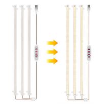 LED augalų auginimo šviesos juostos 8W 168LED 4000K 169,2lm ryškios auginimo lempos su 8H/12H/16H laikmačiu 5 3 Bars Sunlight
