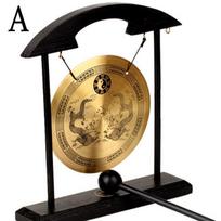 Feng Shui Brass Gong Desktop Zen Art FOR Fortune W Nemokama Mxsabrina Red String apyrankė H1301 A varis