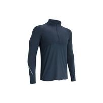 Under Armour Qualifier 2.0 pusiau užsegamas aukštu kaklu ilgomis rankovėmis džemperis vyriški viršutiniai drabužiai pilkas 1365662-044 XL black