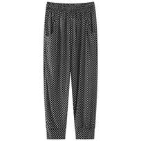 Mamos Bloomers: Laisvos, spalvingos ledinio šilko kaprio kelnės vidutinio amžiaus ir pagyvenusioms moterims – didelių dydžių vasaros komfortas. One Size (suitable for 100-160 jin)
