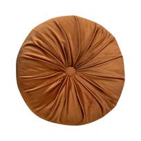 Apvalus moliūgo aksominis pagalvėlė - pliušinė vienspalvė juosmens atrama Diameter 35cm