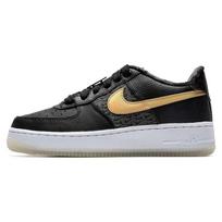 Nike Air Force 1 Low Premium GS Bronx Origins - 50th Anniversary Kids Sneakers Black Metallic-Gold White FN6977-010 36.5