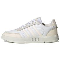 Adidas Neo Courtmaster Sintetinės odos Patvarūs žemi krepšinio batai Unisex sportbačiai Kreminės baltos spalvos FW2894 41⅓