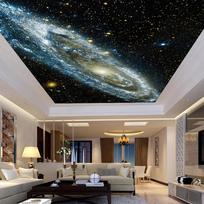 3D sienų tapetai Galaktika Žvaigždėtas ūkas Lubų freskos Svetainės sofos Miegamojo fono tapetų tapyba 200 cm(W) x 140 cm(H)