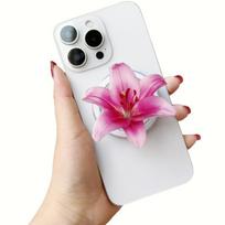 Magnetinis simuliacinis orchidėjos akrilinis telefono laikiklis Sulankstomas žiedas IPhone Mac Samsung Dėl telefono stovas Žiedas Pirštas Mieli rožiniai žiedai