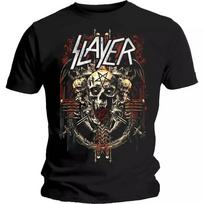100% cotton TOPS Slayer T Shirt Demonic Admat Black Classic Rock Metal Band Tee Unisex 2XL juoda