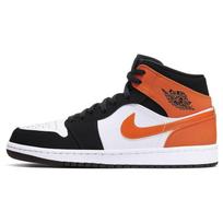 Air Jordan 1 Mid Shattered Backboard Unisex Bėgimo bateliai Oranžiniai Juodi Žvaigždės žuvis 554724-058 47