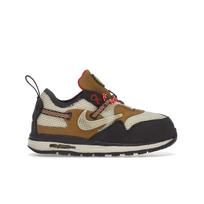 Travis Scott x Nike Air Max 1 TD Baroque Brown vaikiški sportbačiai, citrinų spalvos, kviečių spalvos, Čili raudoni, DN4170-200 18.5