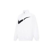 Nike Logo Print Windbreaker Loose Stand Collar Jacket Women Outerwear White DX5865-100 S