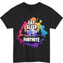 Eat Sleep Game Repeat Funny Gamer T-shirt Gift Boys Gaming Top S