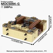 Antrojo pasaulinio karo serijos kariniai mūšio lauko griuvėsiai su karu susiję statybiniai blokeliai blokhauzo modelio žaislas viduramžių dovana vaikams suaugusiems DIY MOC
