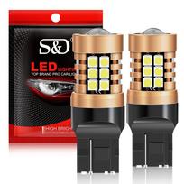 2 vnt. P21W LED 1156 T20 W21/5W 7443 P21/5W T25 Automobilinės lemputės 7440 BA15S BAY15D BA15D BAU15S PY21W Automobilio signalo atbulinės eigos DRL šviesa 1157 3157 P27/7W Balta lemputė 7440 T20 W21W WY21W