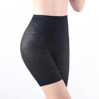 Flarixa Seamless Ice Silk Moteriški apsauginiai šortai plius dydžio apsauginiai šortai po sijonu, tamprūs bokseriniai kelnaitės, 3XL XXXL juoda