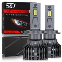 2 vnt H7 LED 80000LM 120W H1 H3 H4 H11 H8 9005 HB3 9006 HB4 9012 HIR2 Led priekiniai žibintai H27 880 881 9004 9007 H13 3570 CSP Hi/Lo priekinių lempučių lemputės H7