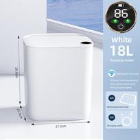 20 l išmaniojo jutiklio šiukšliadėžė su ekranu, automatinė indukcinė šiukšliadėžė C tipo įkraunama šiukšliadėžė, skirta virtuvės tualeto šiukšliadėžei