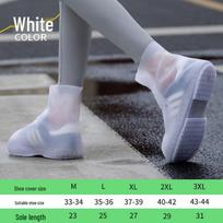 Unisex neperšlampami neslystantys silikoniniai lietaus batai - Patvarūs, pastorinti vidutinio ir aukšto aulo batų užvalkalai Thickened 440g XL (Size 40-41)