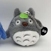 Mielas Kawaii Katės Pliušinis Mėlynas Mano Kaimynas Totoro Anime Veikėjo Lėlė Pliušinis Katė Lotoso Lapo Žaislas Vaikų Žaislas Gimtadienio Kalėdų Dovana 10cm pilka spalva