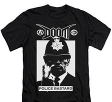 Doom - Police Bastar* Marškinėliai, Muzikos Grupė Indie Rock Punk Gotikiniai Unisex marškinėliai XL