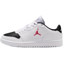 Jordan Court Connect Patogūs universalūs žemi vaikiški krepšinio bateliai Unisex krepšinio bateliai Juodi Balti Raudoni IQ6016-102 40