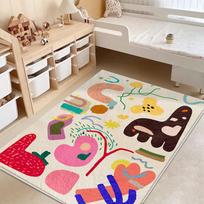 Nordic Luxurious Thickened Faux Cashmere Carpet for Living Room & Bedroom - Modern Abstract Design 40*60cm