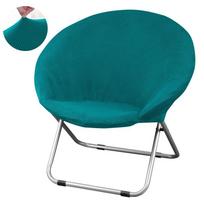 Žakardo audinio apvalus lėkštės kėdės užvalkalas 6 spalvų Plaunami kėdžių užvalkalai Seat Moon Saucer Slipcovers Stretch universalus sėdynės užvalkalas 1 Piece