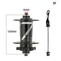 HASSNS Pro 7 32h galinio stebulės guolis, 32 skylių Freehub MTB dviratis Four Palin 32H galinė stebulė, skirta 7–12 greičių Noisy Cube dviračio 6 stebulėms single-ranking juoda