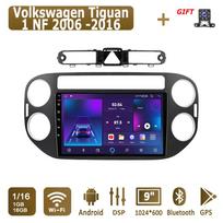 Android Carplay automobilio radijas, skirtas Volkswagen Tiguan 1 NF 2006 -2016 Multimedijos grotuvo galvos blokas Stereo GPS navigacija BT WIFI 4+64GB 1+16GB,B