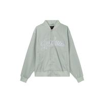 Jordan Flight MVP Embroidered Logo Baseball Collar Button-Up Long Sleeve Jacket Men Jacket Aqua FN4660-005 L