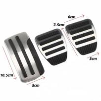 Nerūdijančio plieno automobilio pedalai AT MT pedalų dangtelis Nissan X-trail Xtrail T31 2010 - 2013 Qashqai J10 2012 - 2015 priedai MT 3PCS
