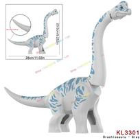 23.5CM Juros periodo dinozaurų pasaulis Pilkas Geltonas Oranžinis Rožinis Žalias brachiozauras MOC Surinkimo Statybiniai Blokeliai Dinozaurai Kaladėlės Mini Figūrėlės Žaislai