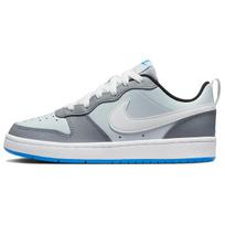 Nike Court Borough Low 2 SE GS Pure Platinum Photo Blue Vaikams Sportbačiai Pilki Balti Šalto Pilkumo BQ5448-019 37.5 gray