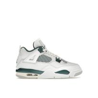 Air Jordan 4 Retro GS Oksiduotos žalios spalvos vaikiški sportbačiai Balti Neutraliai pilki FQ8213-103 37.5