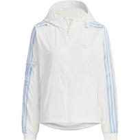 Adidas Originals Adibreak vėjo striukė su šoninėmis sagomis ir gobtuvu moterims, ryškiai balta JI7474 XS