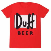 „Duff Beer“ marškinėliai Simpsonai Homeris Oficialūs nauji raudoni S