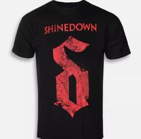 Retas Shinedown Grupės Juodas 100% Medvilnės Dydis Marškinėliai M