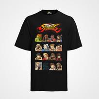 Retro Street Fighter vyriški marškinėliai  Ryu komanda prieš Keną Capcom Arkada Bio S