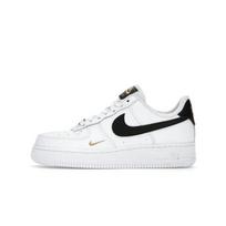 Nike Air Force 1 Low '07 Essential Balti Juodi Auksiniai Mini Swoosh EU 38.5