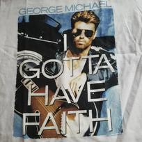 IŠPARDAVIMAS VINTAGE George Michael baltas marškinėlis Trumpomis rankovėmis Visų dydžių Unisex marškinėlis S