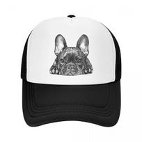 Klasikinė Unisex prancūzų buldogų šunų Trucker kepurė Suaugusiųjų reguliuojama beisbolo kepurė Moterims Unisex Lauko Snapback Kepurės Trucker Hat
