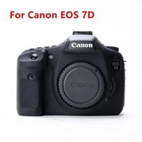 7D silikoninis šarvų odos dėklas, korpuso dangtelio apsauga, DSLR fotoaparato krepšys, skirtas Canon EOS 7D Mark II 2 7D2 7DII EOS 7D juoda