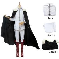 Anime Bungo Stray Dogs Fiodoras Dostojevskis Cosplay Kostiumas Apsiaustas Viršus Kelnės Kostiumas Moterims Vyrams Helovino Karnavalo Vaidmenų Kostiumas S