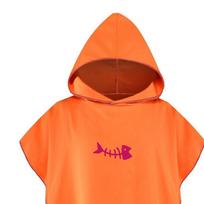 „Surf Poncho“ keičiamas rankšluostis su gobtuvu, mikropluošto paplūdimio antklodė vonios rankšluostis maudymosi rankšluostis hidrokostiumas paplūdimio pončas One Size oranžinė